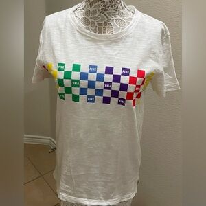 Rainbow 🌈  Checker Campus Tee
